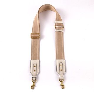  Thắt lưng vải đầu bằng da nối rộng 4,5cm có thể điều chỉnh Dây đeo vai thay thế cho túi xách nữ màu be thời trang và linh hoạt 