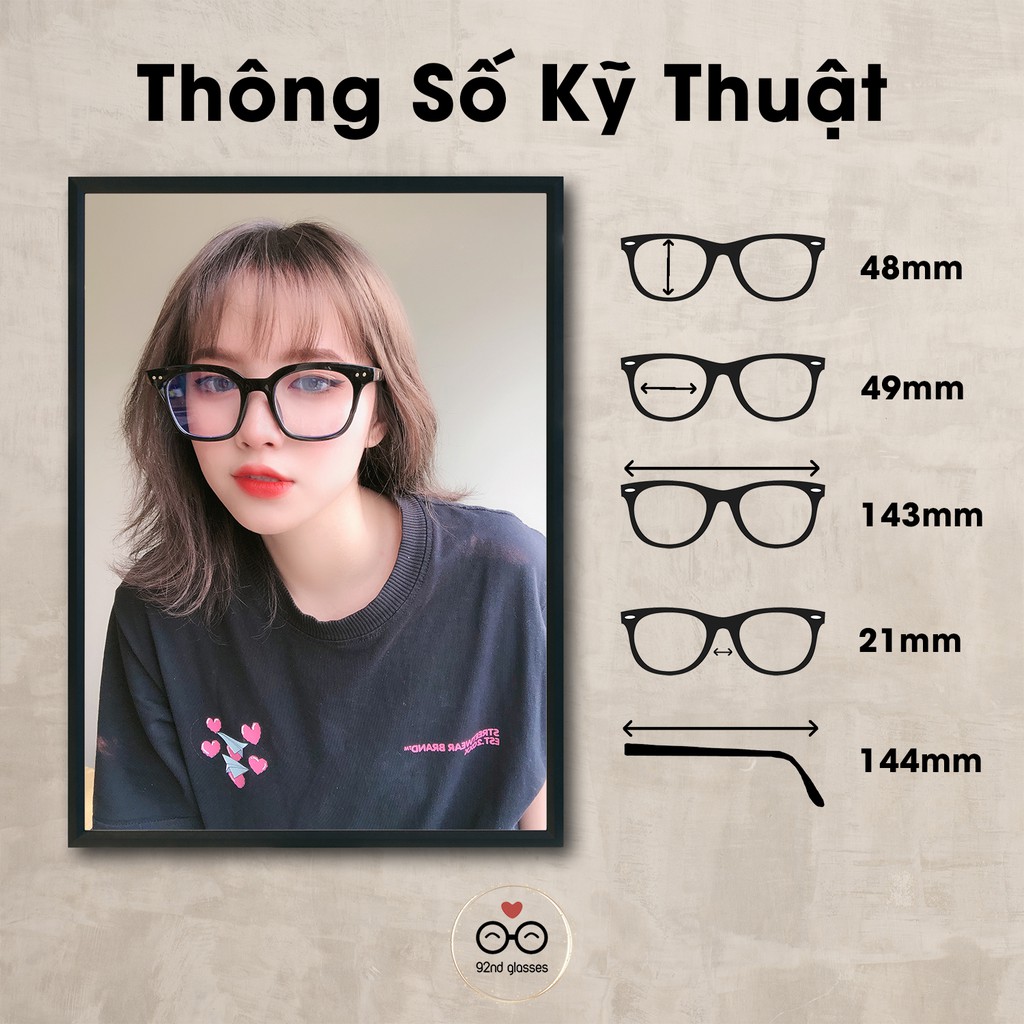 Gọng Kính Cận Thời Trang Unisex dáng vuông nhựa siêu bền Lani 3331 - Lắp Mắt Cận Theo Yêu Cầu | BigBuy360 - bigbuy360.vn