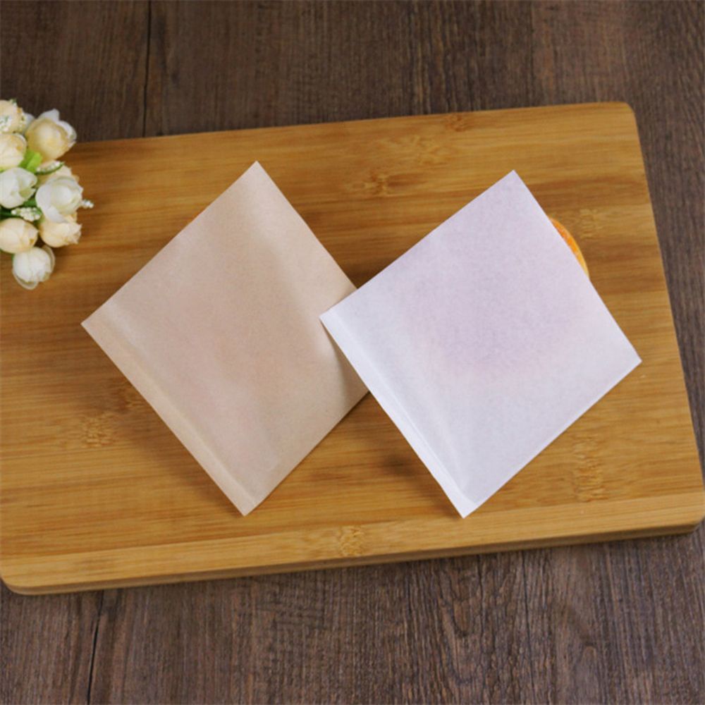 Set 100 túi giấy kraft đựng bánh donut nhiều màu sắc chống dầu nhỏ gọn cho nhà bếp