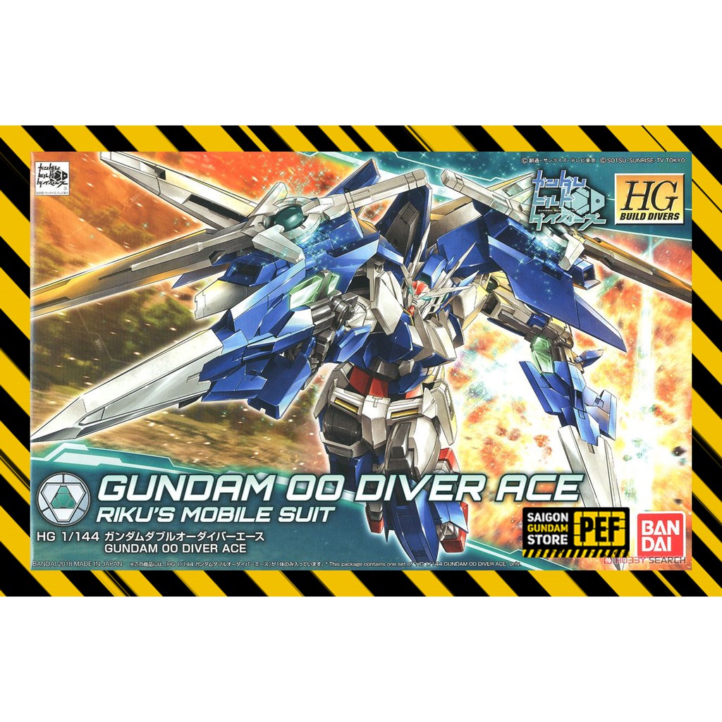 MÔ HÌNH LẮP RÁP 1/144 HGBD GUNDAM 00 DIVER ACE