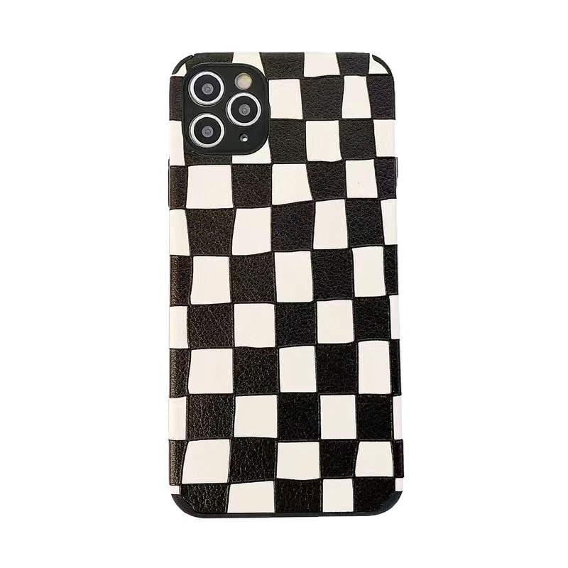 Ốp Iphone Sọc Caro dẻo bảo vệ camera full dòng Iphone