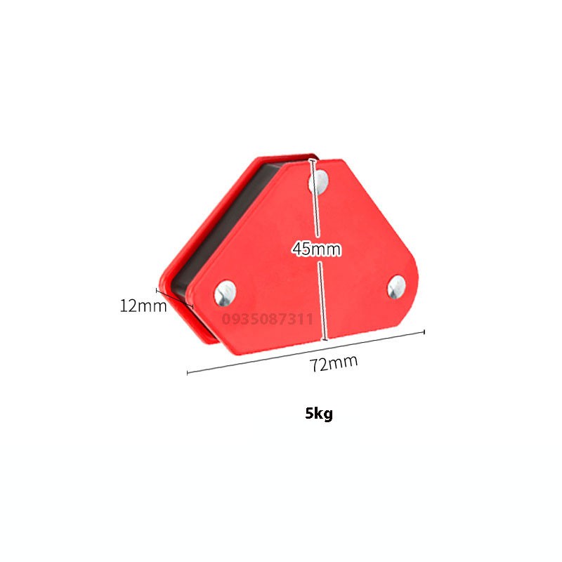 Nam Châm Ke Góc Vuông Ke Góc Hàn Lực Hút 5kg - 12kg - 22kg - 33kg - Ke Nam Châm Vuông Góc Hàn