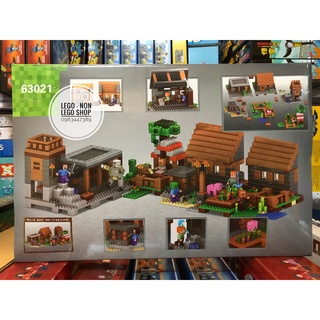 Minecraft - Leji 63021 ( Xếp Hình Ngôi Làng Vá Tháp Canh 1106 Mảnh )