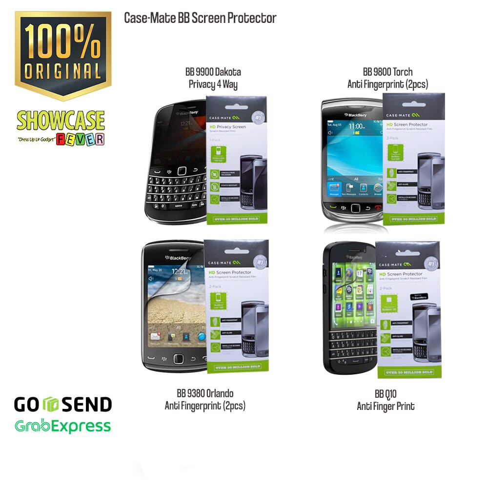 Miếng Dán Màn Hình Blackberry 9360 Orlando 9800 Torch 9900 Dakota Q10 Chống Trầy Xước