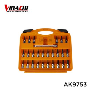 BỘ DỤNG CỤ THÁO VÍT 61 CHI TIẾT ASAKI AK-9753