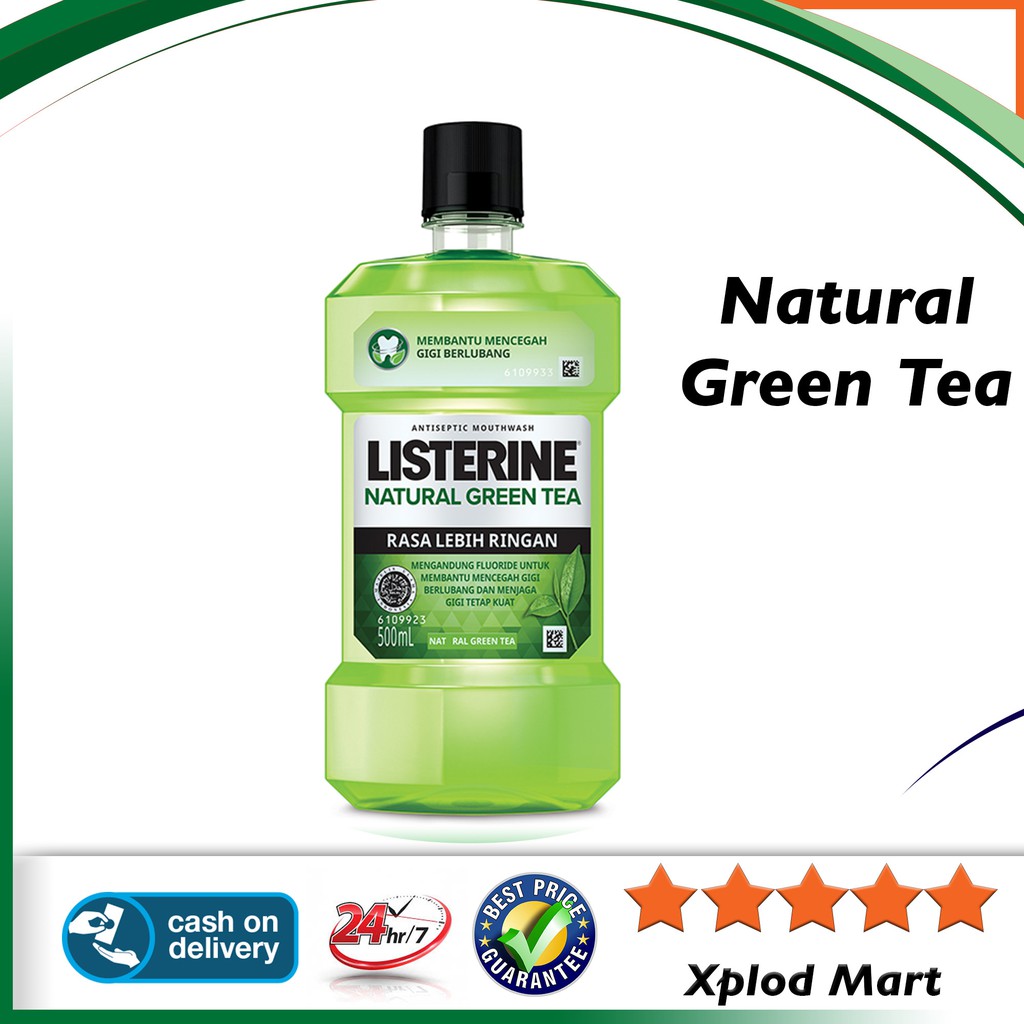 (hàng Mới Về) Sữa Rửa Mặt Listerine 500ml Chiết Xuất Trà Xanh Tự Nhiên