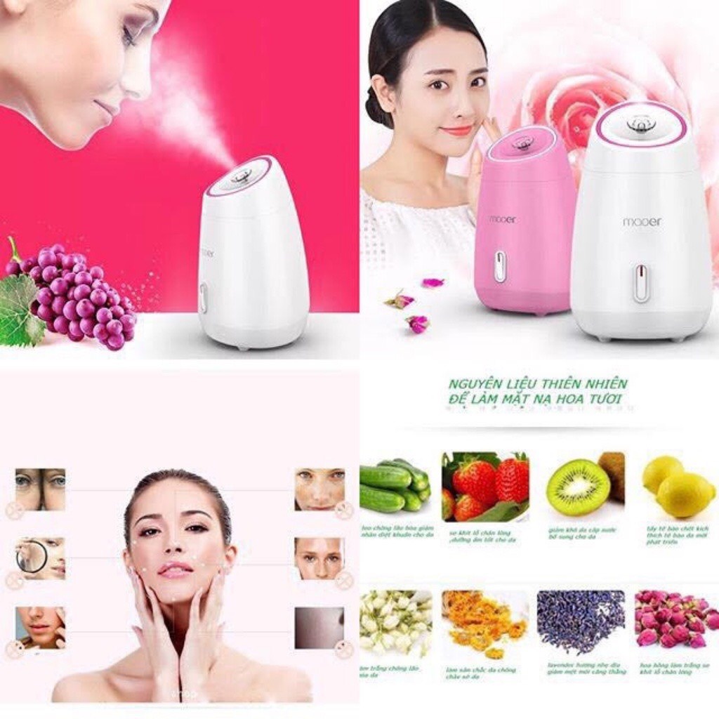[hỏa tốc] Máy xông hơi mặt hoa quả Mooer, máy phun sương nano tạo ẩm