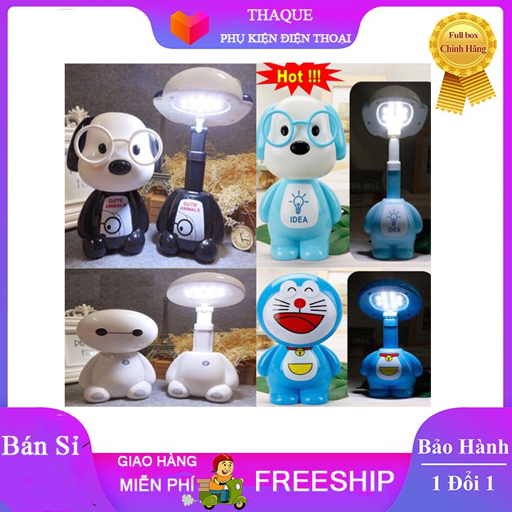 Đèn Học Led sạc điện hình thú đoremon, hero, kitty siêu ngộ nghĩnh, chống cận, chống lóa.