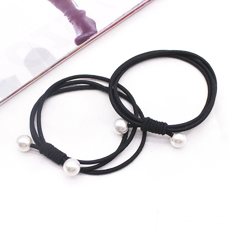 Combo 3 dây cột tóc, buộc tóc hình hạt nhân tạo (BT 45)