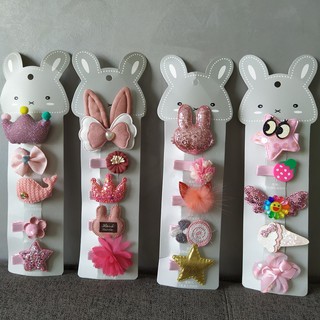 Set 5 kẹp tóc bé gái