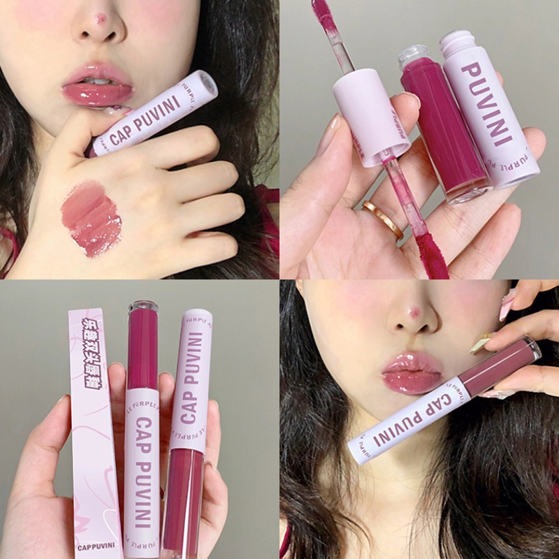 Son Môi Dạng Lỏng Cappuvini 2 Trong 1 Dưỡng Ẩm Lâu Trôi Không Phai Màu