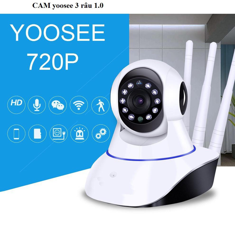 CAMERA GIÁM SÁT YOOSEE 1.0 | Quay Đêm Siêu Nét - Kết Nối Đa Thiết Bị | ĐỘ PHÂN GIẢI HD 1280P x 720P - 60000