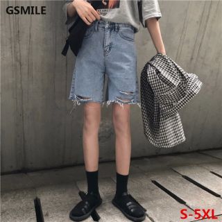 Quần jean ngố rách có bigsize (26-35)