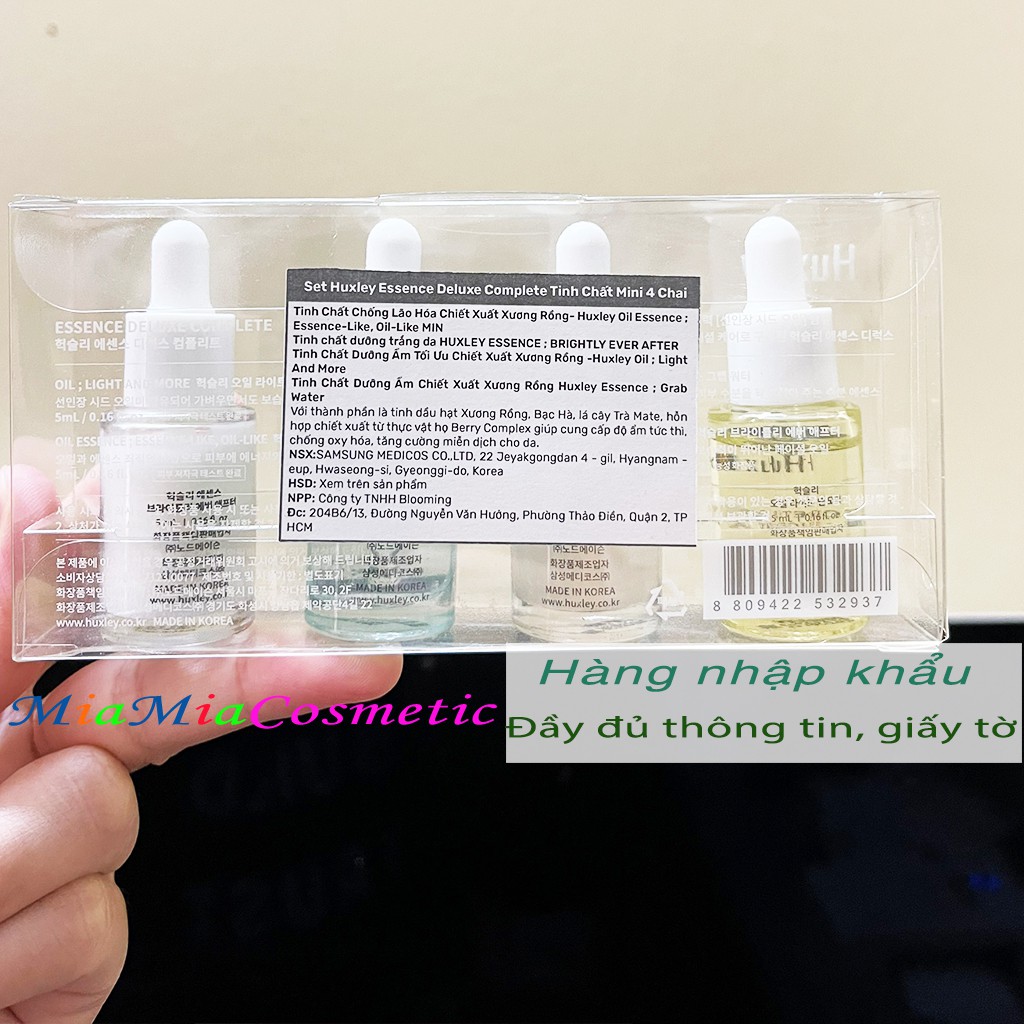 Serum Huxley Mini Tinh Chất Dưỡng Da Huxley Secret Of Sahara Oil Light And More Huxley Secret Of Sahara Essence Oil 5ml