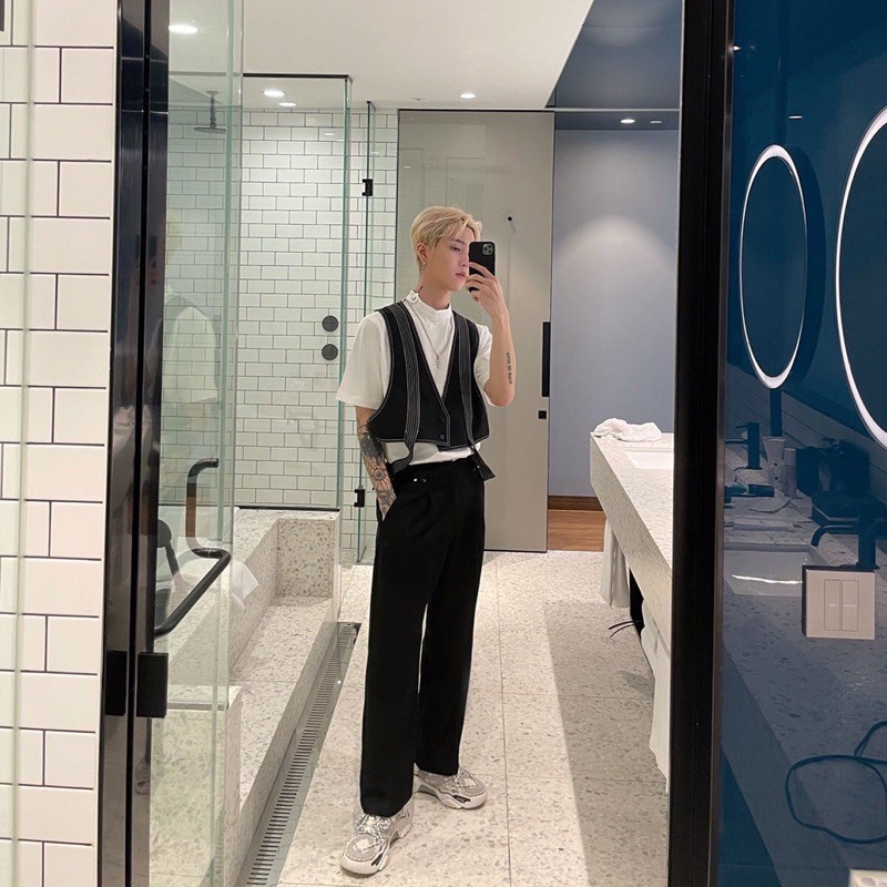 _Áo gile khoác dây siêu đỉnh unisex