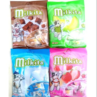 Kẹo sữa Milkita gói 30 cái 84g/1 gói (Các vị)