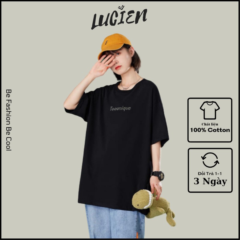Áo phông form rộng Toounique chất liệu cotton cho nam nữ, Áo unisex phong cách Ulzzang Lucien Official | BigBuy360 - bigbuy360.vn