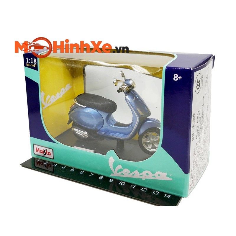 MÔ HÌNH XE VESPA PRIMAVERA 150 1:18 MAISTO