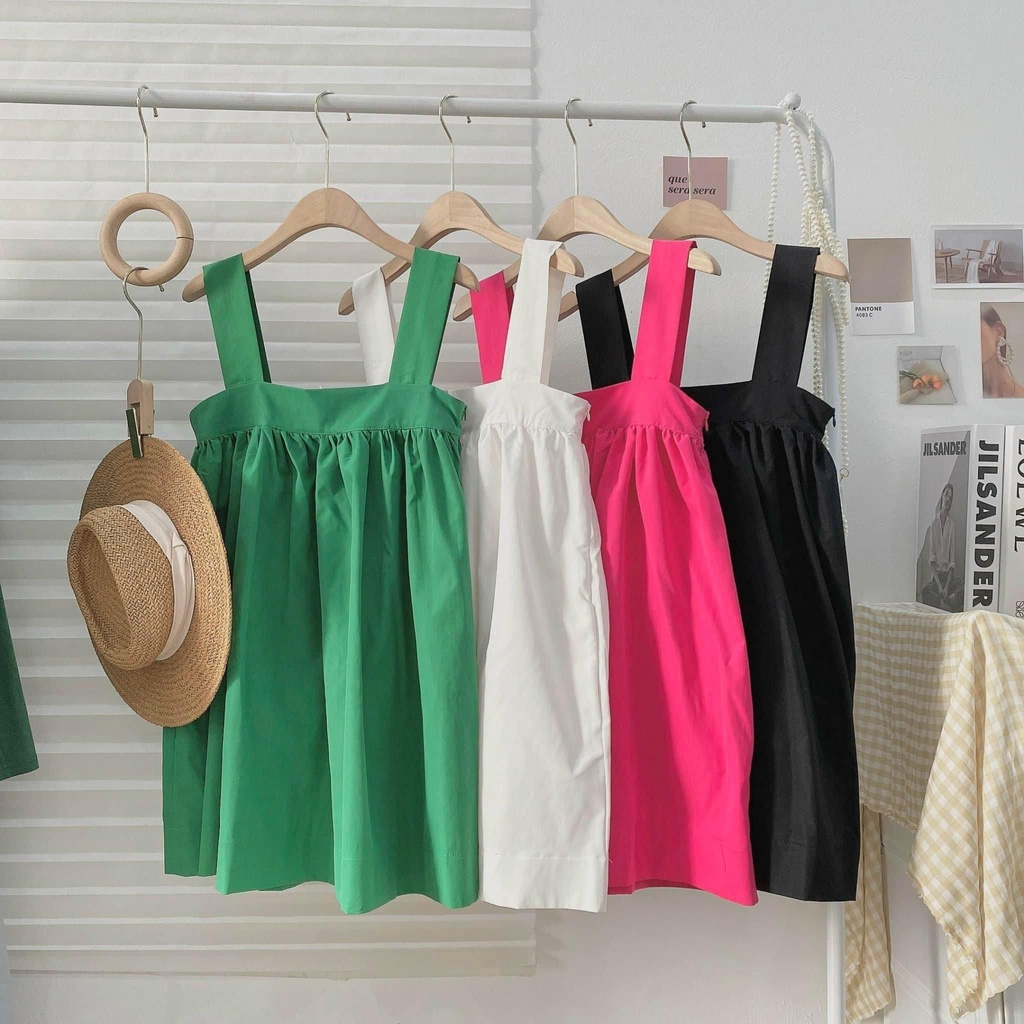 Váy Áo Nữ 2 Dây Bản To - Dáng Ngắn Gợi Cảm