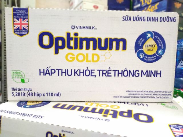 Thùng sữa Optimum Gold 110ml HMO