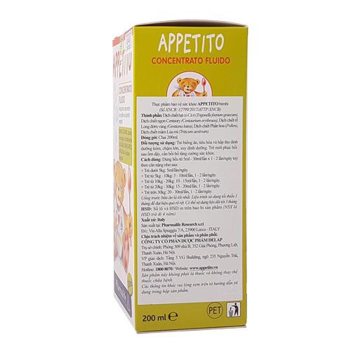 Appetito Bimbi - Thảo dược Châu Âu giúp trẻ ăn khỏe, hấp thu tốt