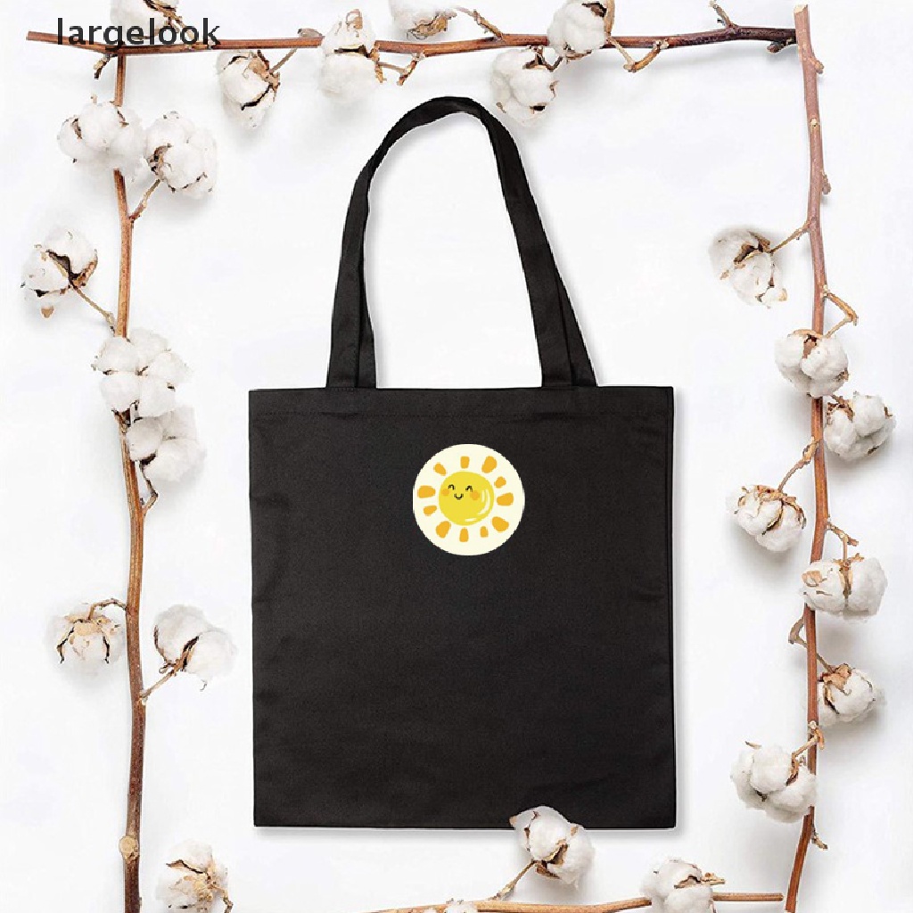 Cuộn 500 miếng dán nhãn niêm phong trang trí hình tròn in chữ cái Thank You hoa hoạt hình đáng yêu dành cho sổ tay