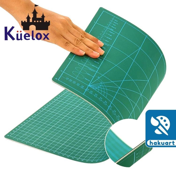 Bảng Cắt Tự Lành Thủ Công KUELOX Thước Kẻ Ô Ly  - Họa Cụ Hakuart