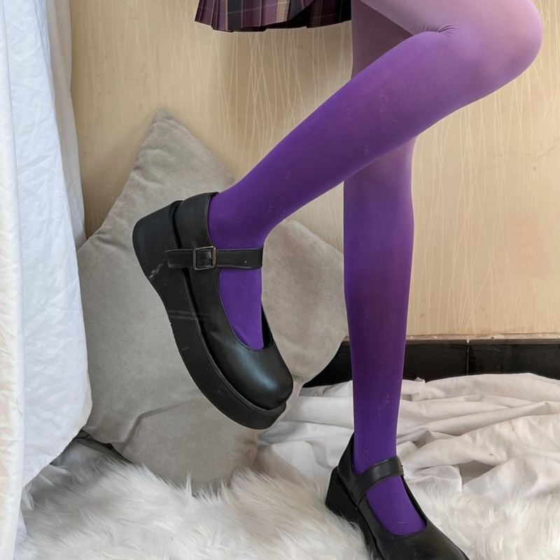 Xixi Quần Tất Lolita Màu Kẹo Sáng Thời Trang Gothic Cổ Điển Cho Nữ