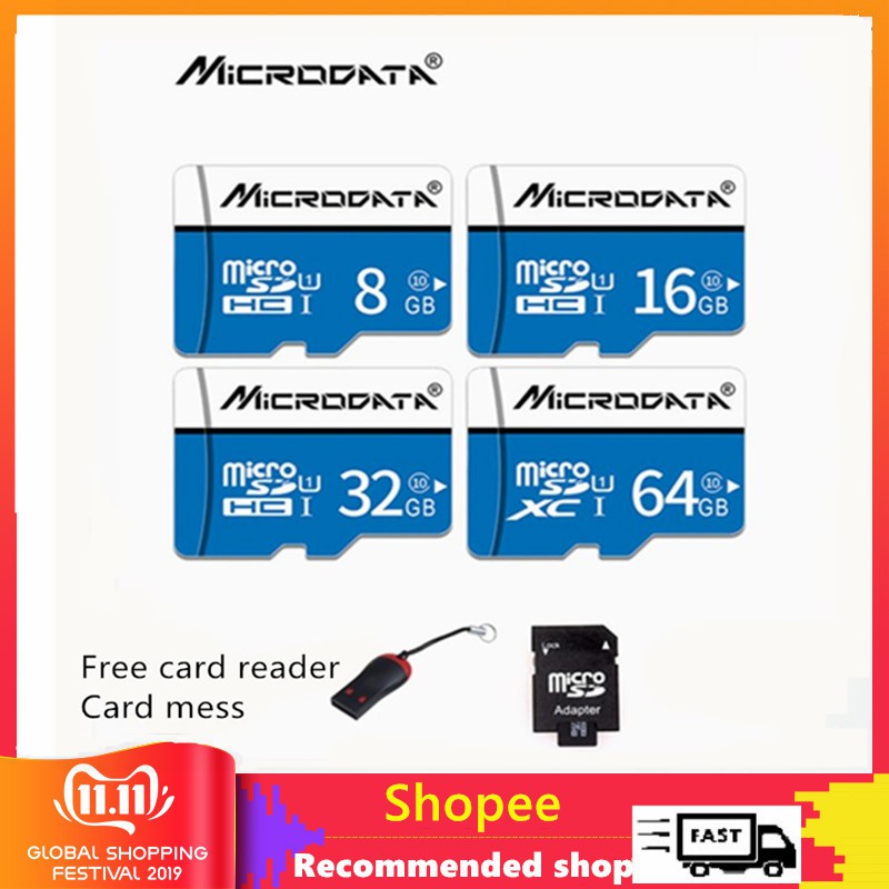 Thẻ nhớ micro sd class 10 tf recommed 256gb cho điện thoại