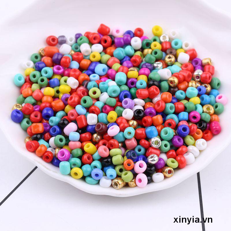 Hạt Cườm Màu Trơn Dùng Để Làm Đồ Trang Sức DIY