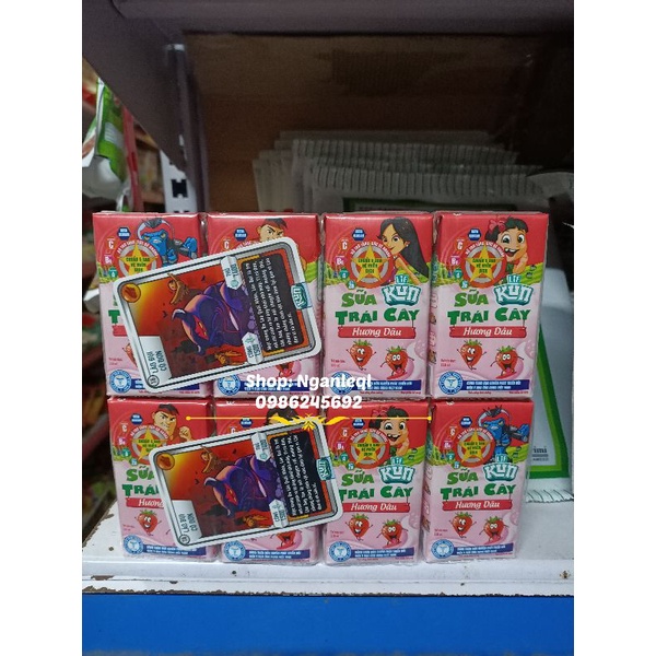 Thùng 48 Hộp Sữa Kun Dâu, Cam, Lúa Mạch 110ml