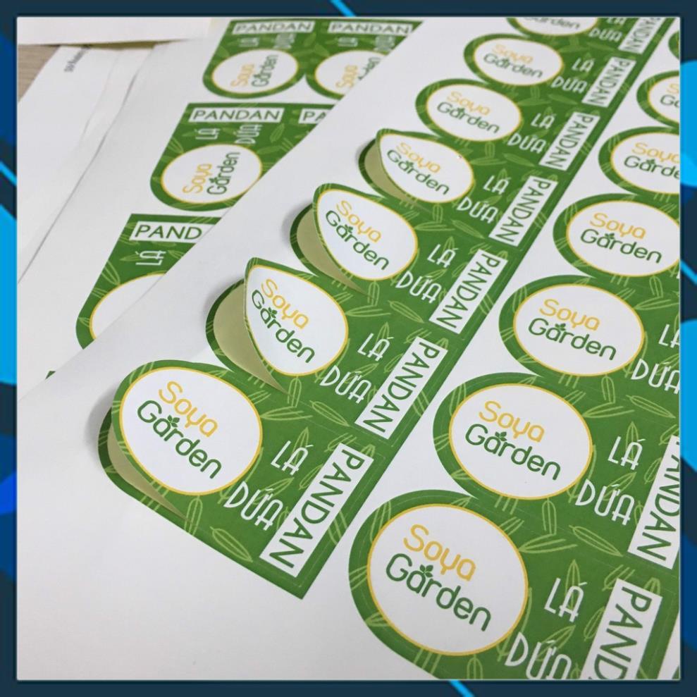 Decal Giấy Đế Vàng A4 xấp 100 tờ