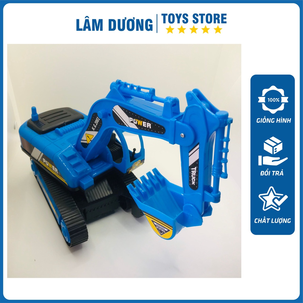 Máy Cẩu Đồ Chơi Cho Bé Loại Vừa , Chất Liệu Nhựa An Toàn , Máy Xúc Cát