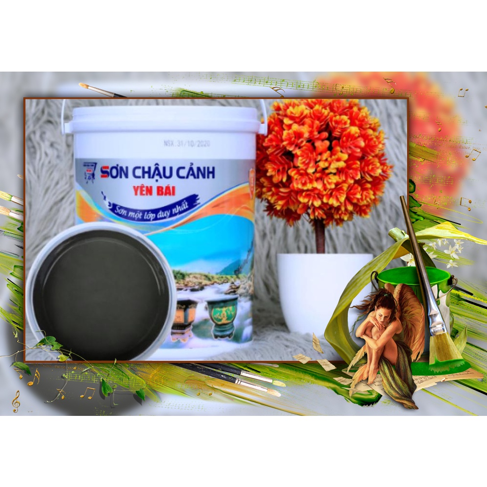 Sơn Chậu Cảnh Yên Bái Loại 5L Sơn Hệ Nước Chuyên Dụng Lót Kiềm Sẵn Quét 1 lớp Duy Nhất  !!