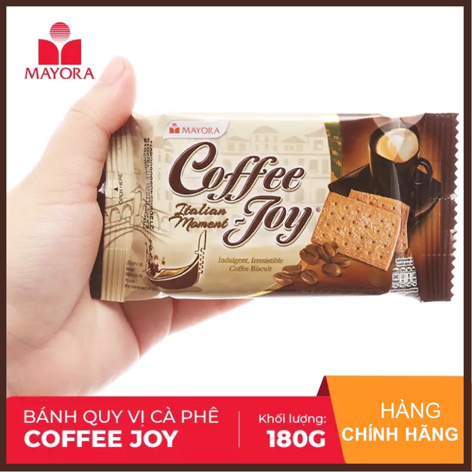 Mua 1 Tặng 1 Date 02/2022 [HCM]Bánh Cà phê Coffee Joy Hộp giấy 180g