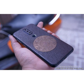 Miếng dán da skin Nokia X6 - Ghép hình trống đồng - D9