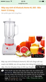 Máy say sinh tố khalux