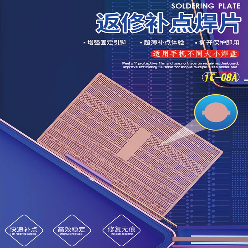Vỉ chấm đồng sửa chữa các vị trí trên main, ic bị đứt chân