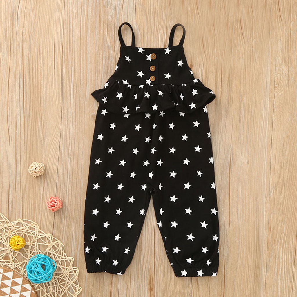 [Mã FAGREEN245 giảm 10% tối đa 30K đơn 99K] Jumpsuit sát nách hoạ tiết in thiết kế hở lưng cho bé gái