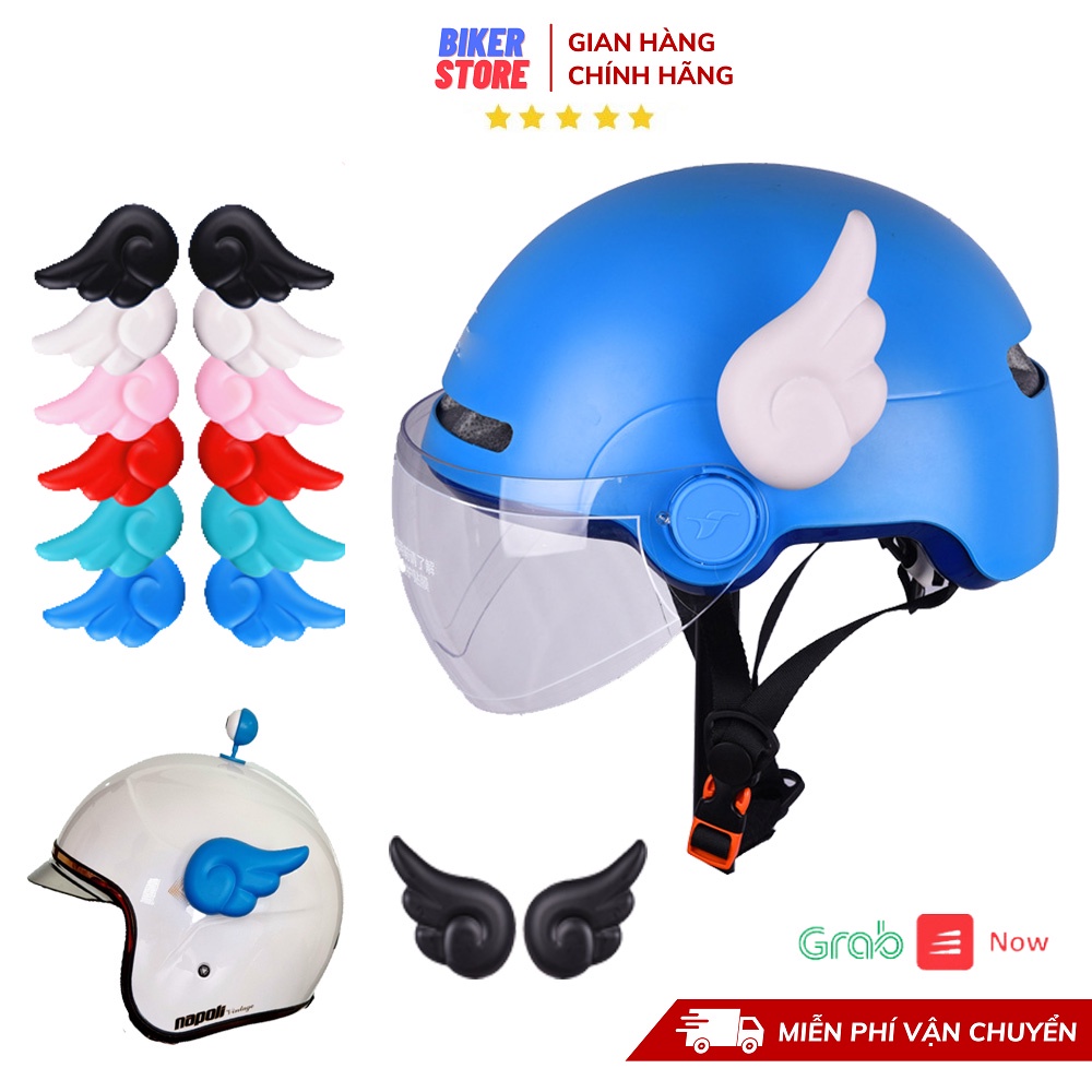 Cánh Thiên Thần Gắn, Tai Thỏ Mũ Bảo Hiểm Cực Đẹp - Phụ Kiện Gắn Mũ Bảo Hiểm (1 Cặp)
