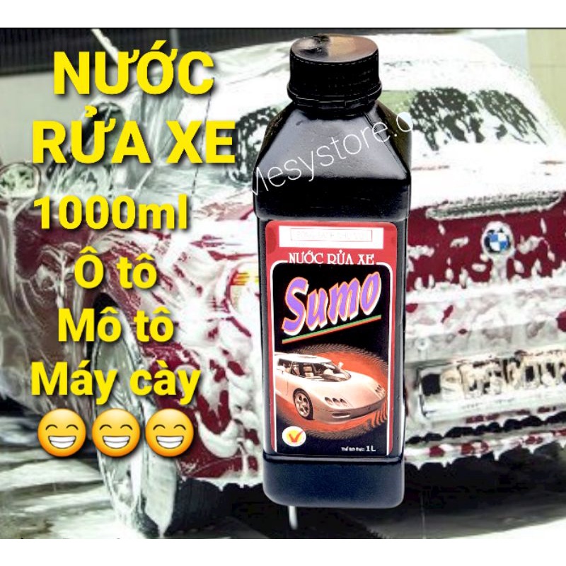 Nước Rửa Xe Ô Tô Xe Máy Máy Cày 1000ml SUMO Xe Bảo Vệ Sơn Chống Rỉ Set Bóng Sạch Như Mới