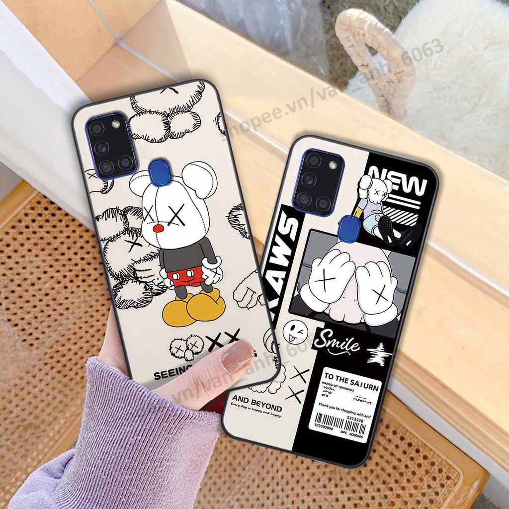 Ốp Samsung A21s be@r brick mars thời trang, ốp lưng điện thoại viền dẻo siêu chất
