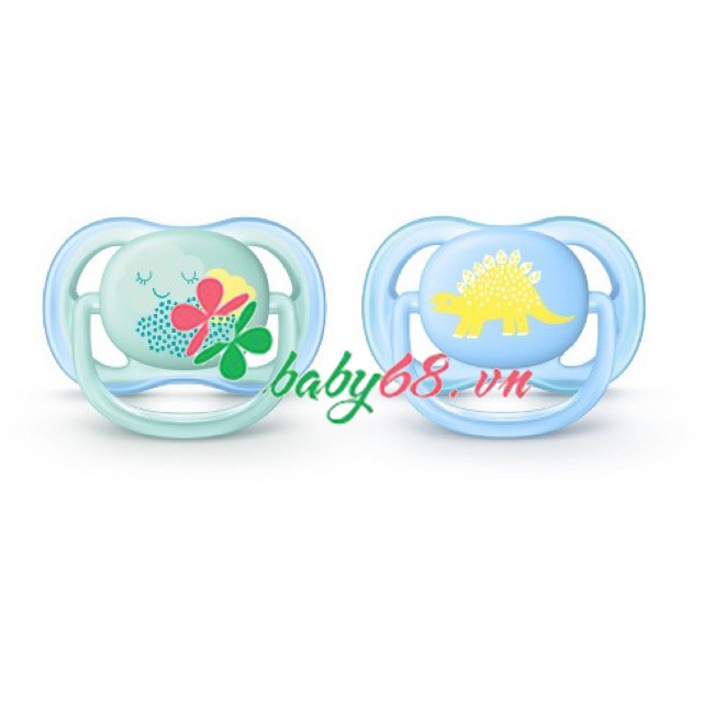 Set 2 ty-ngậm ultra air Avent 0-6m 6-18m