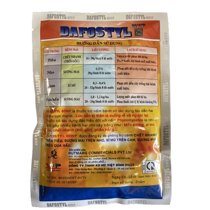 Trừ nấm bệnh Dafostyl 100g Lưu Dẫn Hai Chiều Cực Mạnh