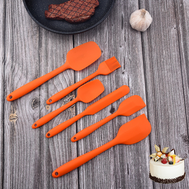 Set 6 Muỗng Silicon Phết Kem Làm Bánh