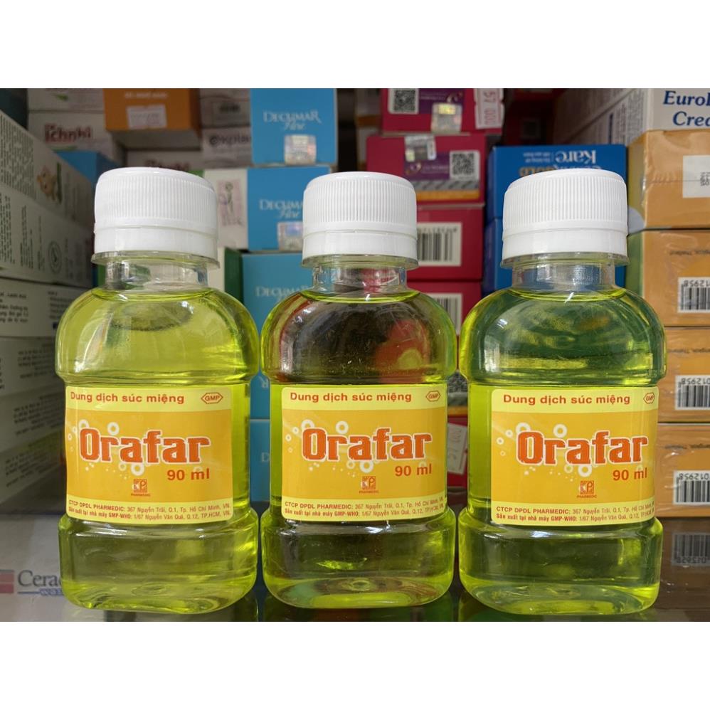 COMBO 5 CHAI Nước súc miệng Orafar chai 90ml