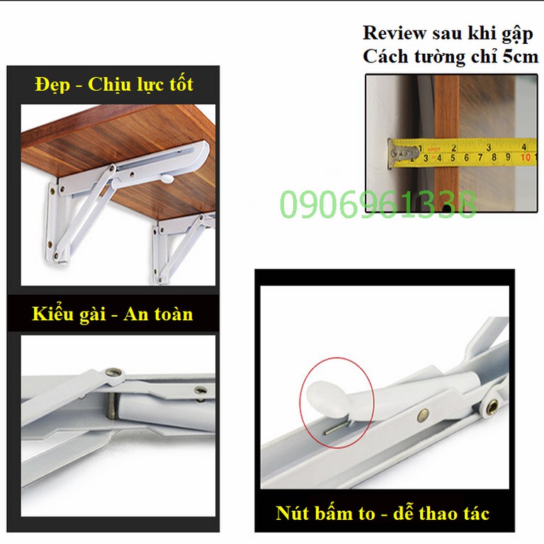 BẢN LỀ GẤP 20CM -CHỤI TẢI 60KG