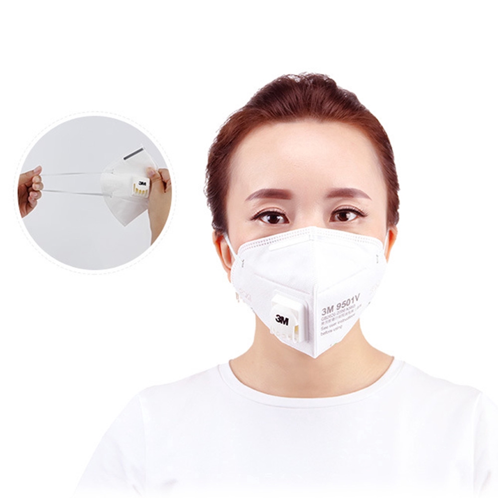 Khẩu trang chống bụi 3M 9502V Pm2.5 N95 có ống thở | BigBuy360 - bigbuy360.vn