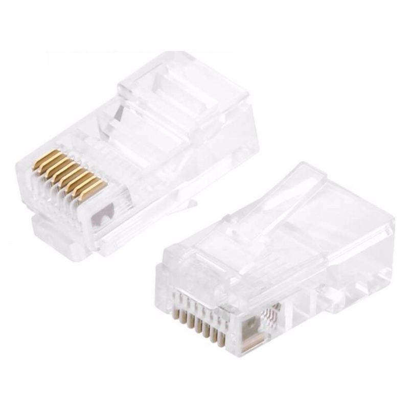 Bộ 10 Hạt Mạng RJ45 Chân Đồng Chuẩn 1000/100 MBS -DC995 | WebRaoVat - webraovat.net.vn