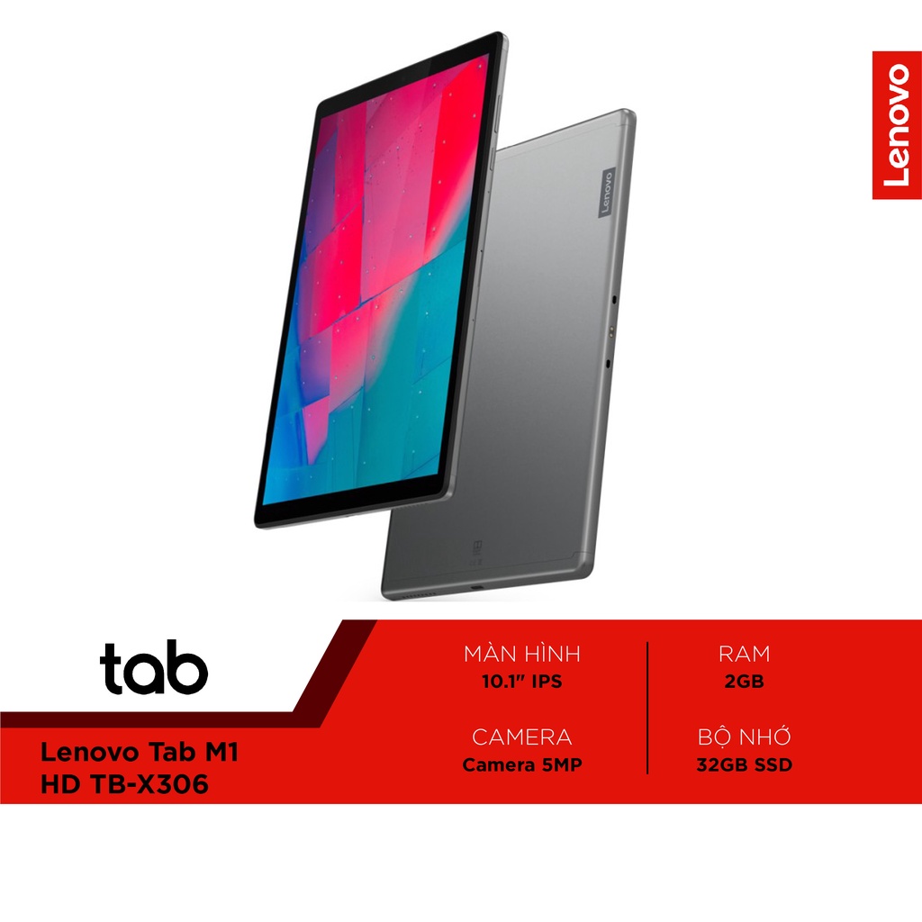 [Mã ELMALL1TR giảm 5%] Máy tính bảng Lenovo Tab M10 TB-X306X (P22T 2.3Ghz/32GB/10.1-inch/Wifi/4G)